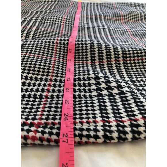 Talbots Houndstooth Plaid Pencil Skirt Womens 22W Office Wool Blend Old Money - Picture 6 of 7